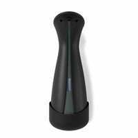 Umbra OTTO - Pompe à savon et solution hydroalcoolique avec fixation murale 250ml, Noir charbon de bois-Non parfume