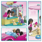 MEGA - Barbie Ensemble de jeu de construction convertible et stand de glaces - 225 pièces-225 pièces
