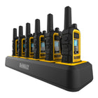 DeWalt - DXFRS800 Set de 6 Radios Bidirectionnelles avec Chargeur de talkie-walkie robuste à 6 ports-Type de radio et utilisation : APPAREIL FRS/GMRS