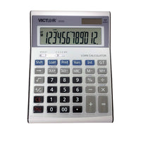 Victor – Calculatrice financière de bureau 6500-Calculatrice financière à 12 chiffres