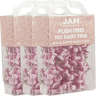JAM Paper – Punaises, rose pâle, 3 paquets de 100, total de 300 (222419048g)-Rose bébé