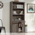 Sauder - 433680 La Collection Aspen Post Surmeuble de Bibliothèque - Finition Pebble Pine-Deux tablettes réglables. 