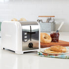 Kenmore - Grille-pain 2 tranches - Acier inoxydable blanc et argent-Selecteurs numerotes qui offrent 9 options de degre de brunissement