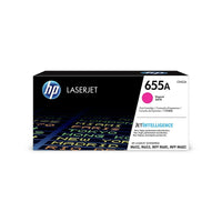 HP - Cartouche de toner magenta LaserJet d'origine 655A (CF453A)-Couleur : magenta