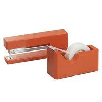 JAM Paper - Ensemble de travail et de bureau, agrafeuse et dévidoir à ruban, orange (3378OR)-Couleur : Orange