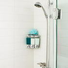 Clear Choice – Distributeur à savon avec 3 réservoirs, chrome-S'installe en quelques minutes sans outils à l'aide de l'adhésif étanche en silicone et du ruban adhésif double-face (inclus)