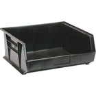 Quantum Storage Systems - Contenant Recyclé Écologique, 8-1/4po La, 7po H X 14-3/4po P, Noir, paquet de 4-Capacité 60 lb