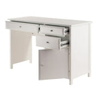 Winsome - Bureau d'écriture Delta, blanc (10147)-Fabriqué de bois composite, fini blanc