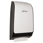 Kleenex - Distributrice pour essuie-mains pliés Premiere - 10,6 po x 18,79 po x 5,48 po - distributeur d’essuie-mains moderne - Blanche-Comprend 1 distributrice d’essuie-mains compacte Scottfold