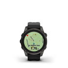 Garmin - Epix Pro Sapphire Edition - 42mm Titane DLC gris carbone avec bracelet noir-NOUVELLE intégration de la carte Up Ahead : obtenez en un coup d'œil une connaissance des points de contrôle POI sélectionnés à venir, désormais superposés sur la carte, tels que les postes de ravitaillement pendant une course
