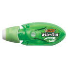 BIC - Ruban correcteur Wite-Out Micro - couleurs variées - Paquet de 2-Bouchon vissable de protection - protège le ruban et votre poche