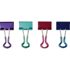 Staples - Pinces relieuses SoftGrip, petites, 3/4 po, couleurs métalliques variées, paquet de 15-Emballées dans un sac en plastique réutilisable pour recharger et ranger facilement