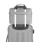 Vangoddy sac de messager Sacoche de transport à bandoulière pour ordinateur portable 15,6 po - Gris-La sangle de bagage offre une sécurité et une facilité de transport pour le voyageur actif