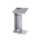 Urbann Lutrin K1 avec roulettes - aluminium - gris clair-1 tablette intérieure 242 mm x 298 mm (9-1/2" x 11-1/2")