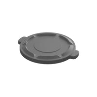 Global Commercial Products - 44 Gal Couvercle De Poubelle - Gris - Paquet de 2-Associez parfaitement à des conteneurs de déchets
