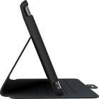 Apple - Etui StyleFolio pour iPad mini 4 de 7,9 po - noir/gris ardoise-Fermoir à glissière lisse