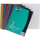 Hilroy - Cahiers de notes 3 sujets, 10 1/2 po x 8 po, variés, perforé à 3 trous-Perforé à 3 trous; feuilles réglées de 7 mm avec marge