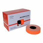 Eddie's - Motex Étiquettes MX6600 S-Plus - Permanentes - 2 lignes de 8 caractères - Orange - Paquet de 20-Étiquettes permanentes MX 6600 S-Plus