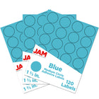 JAM Paper Sceaux autocollants ronds, 1 1/2 po, jaune, 24 étiquettes/page, 360/paquet-Taille : 9 x 12 po