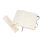 Moleskine - Cahier classique à couverture souple lignée - Grand - Vert myrte - 5 "x 8,25"-Papier sans acide ivoire