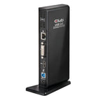 Station d'accueil Club 3D USB 3.0 à double affichage-Pour une configuration à écran unique: 2048x1152p (ou 1920x1200p) à 60 Hz