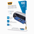 Fellowes - Offre groupée avec plastifieuse 12,5 po et 100 pochettes 3 mil format Lettre et 100 pochettes 5 mil format Menu-Arrêt automatique permet d’économiser de l’énergie et de prévenir une surchauffe de la machine