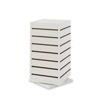 Can-Bramar – Présentoir tournant à lattes pour comptoir EC-CTSW1212W, blanc, 12 x 12 x 25 po-Poids de l'emballage : 23 lb