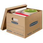 Bankers Box - Trousse de déménagement classique SmoothMove, boîtes assorties - Paquet de 30-Construction solide à double extrémité et double fond
