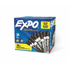 Expo® – Marqueurs à effacement sec peu odorants - pointe biseautée - noir - paq./36-Noir