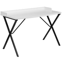 Flash Furniture - Bureau d'ordinateur blanc-Style contemporain