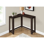 Monarch Specialties - 3660 Table D'Appoint Console De Coin 36 po L - Espresso-Le style contemporain de cette table d'entree est ideal pour les petites maisons, les condos ou les appartements.