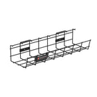 ShoppingAll - Chemin de câbles sous le bureau - Noir-Rack Large Et Spacieux: Profitez de notre espace de rangement de 120 mm x 420 mm qui garde les câbles et multiprises hors de vue pour un poste de travail sans encombrement