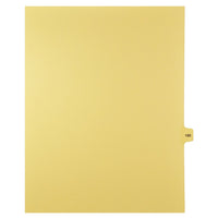 Markmaker - 25 tabs/PQT, 5 PQT/Boite, Intercalaires imprimes Legal, Chamois, 1/15th coupe| format lettre, sans trous, Numero 190-Intercalaires imprimes Legal