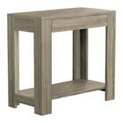 Safdie & Co. 24L Table D’Appoint - Taupe Foncé 1 Tiroir 1 Étagère-Taille compacte à utiliser comme table de chevet ou table d'appoint.