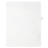 Mark Maker – Onglets séparateurs juridiques blancs, 1/15 onglets, format lettre, sans trous, lettre F, 25/paquet-Onglets séparateurs blancs, 1/15 onglets
