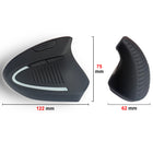 AnthroDesk - Souris sans fil verticale, ergonomique (AD-VM1)-Des études montrent qu'une souris verticale cause moins de pression sur votre poignet et votre bras