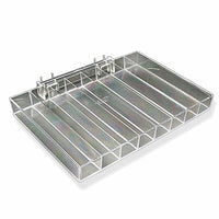 Azar Displays – Plateau à huit compartiments pour vernis à ongles, 2/paquet (225568)-Acrylique transparent