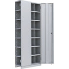 Metalware – Étagère enclenchable RK926, 8 tablettes, 36 x 24 x 88 (po), gris pâle-Système de tablettes ajustables offrant un espace de rangement solide, mais économique qui convient à vos besoins
