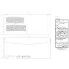 Enveloppes #10, fenêtres doubles, blanc, bte/500-Enveloppes à fenêtre double