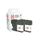 TRU RED - Cartouche d'encre Brother LC612PKS remise à neuf - rendement standard - noir - pack de deux-Donne jusqu'à 450 pages chac., noir