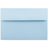 JAM Paper Enveloppes pour invitations à fermeture gommée, format livret, 5 3/4 x 8 3/4 po, bleu poudre, paq./100-Bleu poudre