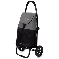 Playmarket, Go Two, Chariot Utilitaire Compact - Noir Texture Se Plie Sac Amovible / Remplaçable-Guidon avec mousse antiderapante