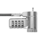 Targus - DEFCON Ultimate Serrure à câble universelle à combinaison réinitialisable avec tête de serrure adaptable-Compatible avec les principaux formats de fentes de verrouillage y compris les fentes cunéiformes surdimensionnées.