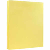 JAM Paper - Papier cartonné coloré Vellum Bristol 67 lb - 8,5 po x 11 po - couverture - Orange clair chamois - 50 feuilles/paquet-Couleur : jaune canari / Notre papier cartonné solide de qualité supérieure ne montre pas de blanc lors du pliage, du déchirement ou de la coupe ; c'est coloré tout au long !