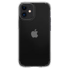 Étui Crystal Hybrid Spigen pour iPhone 12 - Transparente-Lèvre surélevée et découpe caméra lentille offre et la protection de l'écran.