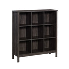 Sauder - 433979 Bibliothèque de 9 cubes - Finition Blade Walnut-Rangement en compartiments pour livres, photos encadrées, objets de collection et plus encore. 