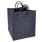 Ensemble de 3 paniers de rangement, gris foncé-5