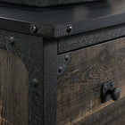 Sauder - La Collection Foundry Road Classeur lateral - Finition Carbon Oak-Mecanisme brevete de verrouillage de securite de tiroir assurant l'ouverture d'un seul tiroir à la fois.