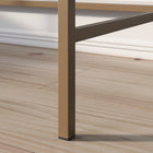 Sauder - La Collection International Lux Bureau - Finition Sindoori Mango-Dimensions: 18,504 po L x 48,74 po l x 34,488 po H