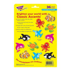 Trend Enterprises - Amis de la mer, décorations classiques, 5 1/2 po, ensemble varié, 36/paquet (T-10998)-Groupe d?âge et niveau : Enfants de 2 à 12 ans, des tout-petits jusqu?aux enfants en 6e année